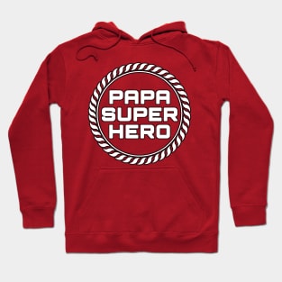 Papa Superhero Circle Hoodie